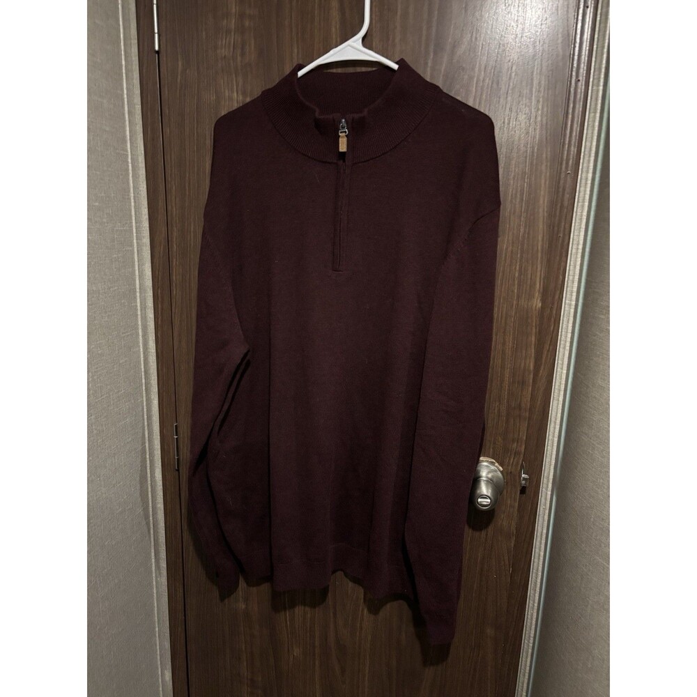 Roundtree and York 1/4 Zip Long Sleeve Pullover XLT